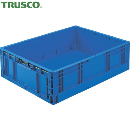 【動画あり】 TRUSCO(トラスコ) オリコン TPO型 折りたたみコンテナ TP規格 53L ダークブルー (1個) 品番：TPO-462 DB