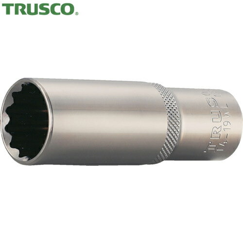 TRUSCO(トラスコ) ディープソケット 12角タイプ 差込角12.7 対辺12mm (1個) 品番：T4-12WL 1