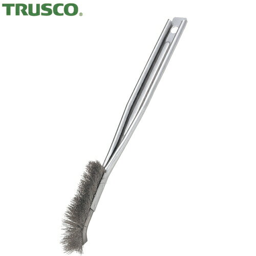 トラスコ TRUSCO チャンネルブラシ フラットJ ステンレス線・ステンレスハンドル (1本) 品番：TB-2329(4)