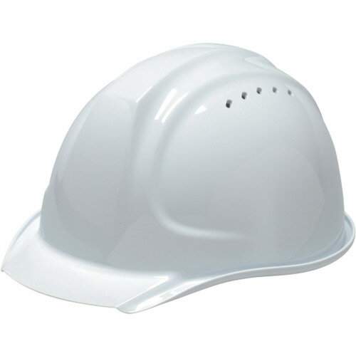 DICプラスチック つば付ヘルメット SYA-XVエアロメッシュ 白 KP付 (1個) 品番：SYA-XV-X2EM-KP-W