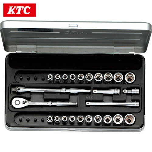 KTC(京都機械工具) 6.3sq.ソケットレンチセット(25点) 差込角6.35mm (1S) 品番：TB2X20B