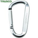 【6/22 20:00〜6/27 01:59迄 ポイント2倍 お買い物マラソン】 トラスコ TRUSCO カラビナ 線径8mmX80mm D型 シルバー (1個...