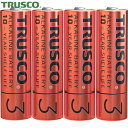 トラスコ TRUSCO アルカリ乾電池 10年 単3 (4本入) (1Pk) 品番:TLR6GPL-4S