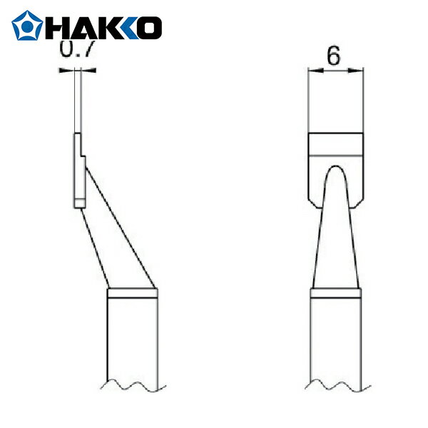 HAKKO 白光 ハッコー こて先 SOP 8L型 2本入り (1Pk) 品番：T8-1006(4)