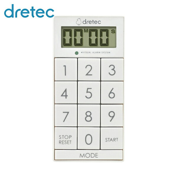 dretec デジタルタイマー「スリムキューブ」 ホワイト (1台) 品番：T-617WT