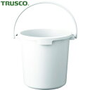 トラスコ TRUSCO PPカラーバケツ 22L 白 (1個) 品番:TPPB-22-W(3)