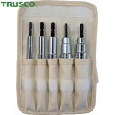 トラスコ TRUSCO 電動ドライバーソケットセット ショート 8・10・13・17・19 (1S) 品番:TEF-5S-SET