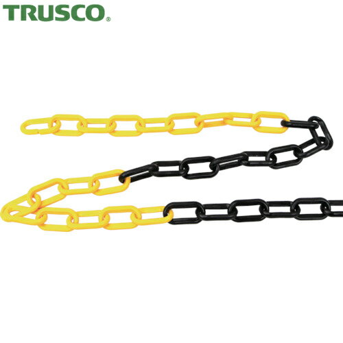 TRUSCO(トラスコ) プラチェーン 黄/黒 8MMX3M (1本) 品番：TPCB8-3YB