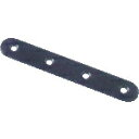 【6/22 20:00〜6/27 01:59迄 ポイント2倍 お買い物マラソン】 トラスコ TRUSCO ジョイント金具15型フラット 黒 長さ144 穴数6 ...