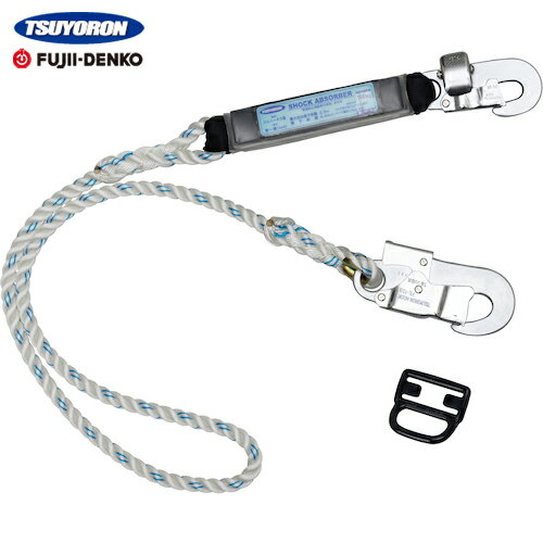 ツヨロン 藤井電工 フルハーネス用ランヤード シングルランヤード ロープ式 柱上作業用 (1本) 品番：THL-11-R23BP