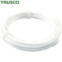 トラスコ TRUSCO カラー針金 ビニール被覆タイプ ホワイト白 #14 線径2.0mm×25m (1巻) 品番:TCWM-20W