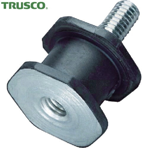 トラスコ TRUSCO 六角防振ゴム片ボルト 許容荷重23N (1個) 品番：TOH-1216S