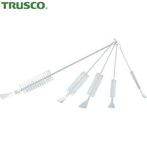 TRUSCO(トラスコ) 理化学ブラシ 注射器用 ナイロン毛 ステンレス柄20cc用 (1本) 品番：TBS-S20N