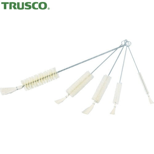TRUSCO(トラスコ) 理化学ブラシ 注射器用 山羊毛 スチール柄5cc用 10本入 (1袋) 品番：TBS-S5J-10P