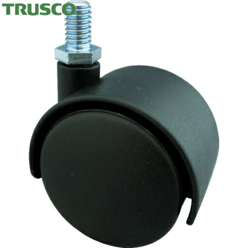 トラスコ TRUSCO ねじ込み双輪キャスター ナイロン車輪 自在 Φ50mm M10 (1個) 品番：TDG-50-M10