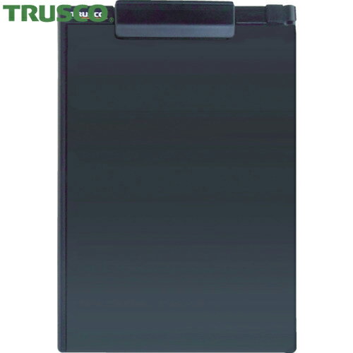 TRUSCO(トラスコ) ペンホルダー付クリップボード(マグネット付) A4縦 黒 (1枚) 品番：TCBM-A4E-BK