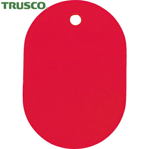 トラスコ TRUSCO 小判札 小 45×30mm 5枚入 赤 (1Pk) 品番：TKFS-R