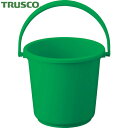 トラスコ TRUSCO PPカラーバケツ 15L 緑 (1個) 品番:TPPB-15-GN(3)