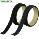 トラスコ TRUSCO 結束テープ マジックテープ セット強粘着16mm×1m黒 (1S) 品番:TMSD-16-BK