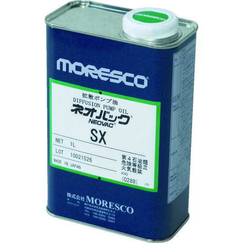 松村石油 MORESCO モレスコ 真空ポンプ用オイル ネオバックSX (1缶) 品番：SX-1L