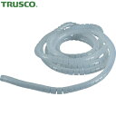 トラスコ TRUSCO 束線チューブ 電線保護材 スリットチューブ 5m 結束径10 ナチュラル (1巻) 品番:TKL8PENR