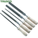 トラスコ TRUSCO 鉄工用ヤスリ 木柄付 5種類セット 中目 刃長300 (1箱) 品番:TST30002S