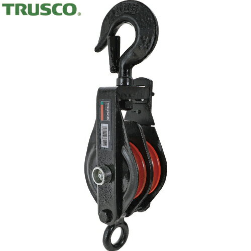 TRUSCO(トラスコ) 強力型滑車二車スナッチ フック型75mm (1個) 品番：TSB0752