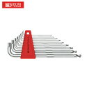 PBスイスツールズ ローレット入り六角レンチセット (パックナシ) (1S) 品番:3212LH-10 ボールポイント六角棒レンチセット