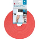 Velcro ヴェルクロ ONE-WRAP テープ 幅25mm×長さ25m オレンジ (1巻) 品番:VEL-OW64163