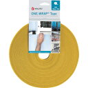Velcro ヴェルクロ ONE-WRAP テープ 幅10mm×長さ25m 黄 (1巻) 品番:VEL-OW64104