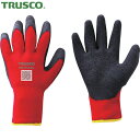 トラスコ TRUSCO 作業手袋 防寒手袋 防寒天然ゴム手袋 裏起毛タイプ レッド XLサイズ (1双) 品番:WG171R-XL