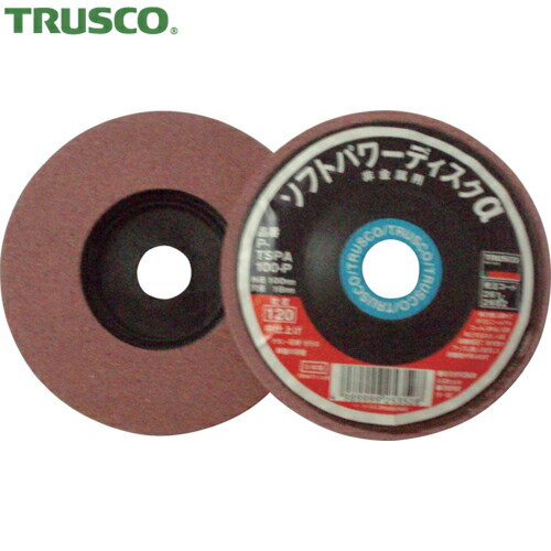 トラスコ TRUSCO ウレタンディスク ソフトパワーディスクα 非金属用Φ100mm 5個入 46# 4/6山 (1箱) 品番..