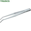 トラスコ TRUSCO ステンレス製ピンセット 150mm 曲ギザ付 (1本) 品番:TSP-24
