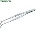 トラスコ TRUSCO ステンレス製ピンセット 300mm 曲ギザ付 (1本) 品番:TSP-40