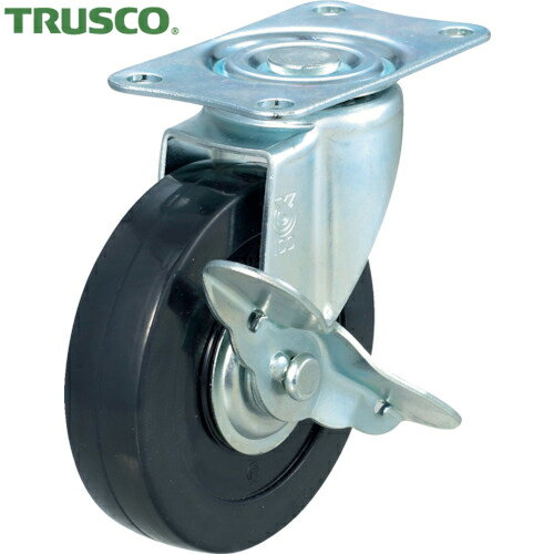トラスコ TRUSCO 軽量ハンドリフター用ハードゴムキャスター Φ100 自在ストッパー付 (1個) 品番：TYSG-..