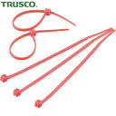 TRUSCO(トラスコ) カラーケーブルタイ 赤 幅3.6X150mm最大結束Φ36標準型 (1袋) 品番：TRCVR-150R