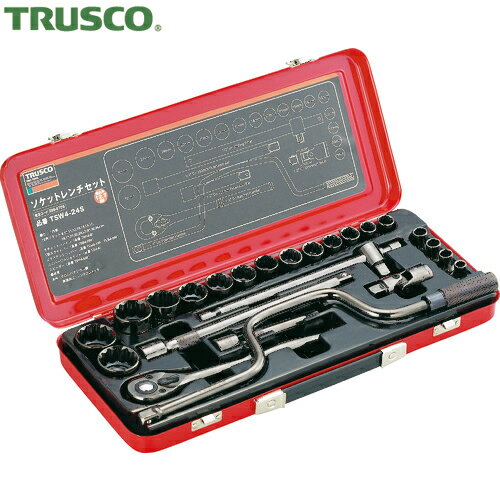 TRUSCO(トラスコ) ソケットレンチセット 差込角12.7mm 24S (1S) 品番：TSW4-24S