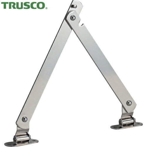 トラスコ TRUSCO スチール製止付き平棒ステー 全長300mm 左用 (1個) 品番：TS-52-L