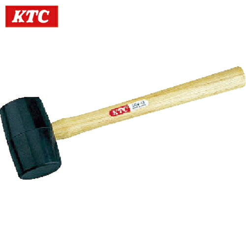 KTC 京都機械工具 ゴムハンマ 1ポンド 頭径60mm 頭長100mm 全長330mm (1本) 品番：UD4-10