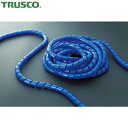 トラスコ TRUSCO スパイラルチューブ10m結束径φ3.2〜25.0青 (1巻) 品番:TSP4B