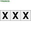 TRUSCO(ȥ饹) ե٥åȥƥå 3030 X Ʃ/ʸ 3 (1) ֡TSN-30-X-TM