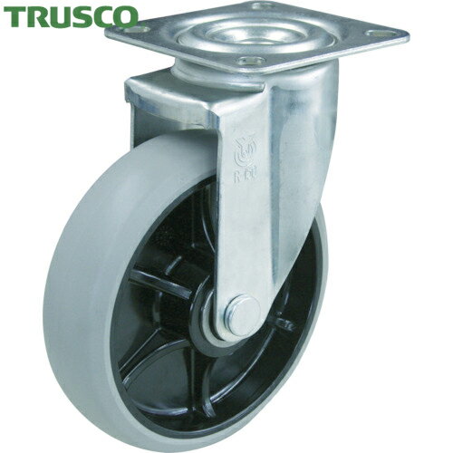トラスコ TRUSCO キャスター TYSシリーズ 自在 ウレタン車125mm (1個) 品番：TYSU-125