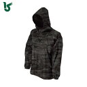 カジメイク 作業服 野外作業着 2274 迷彩ヤッケ ブラックカモ M (1着) 品番:2274-91-M