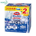 Kao 花王 トイレ用洗剤 トイレマジックリン 流すだけで勝手にキレイ ライトブーケ 詰替用 2個入 (1Pk) 品番:233394