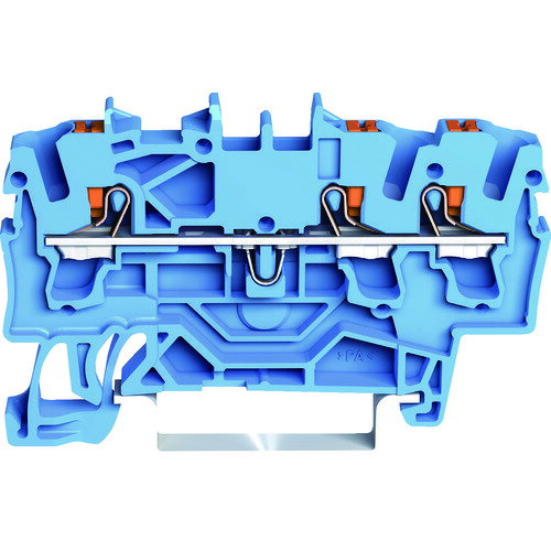 ワゴ WAGO プッシュボタン操作タイプ スプリング式中継端子台2202シリーズ3線式用 (1個) 品番：2202-13..