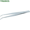 トラスコ TRUSCO ステンレス製ピンセット シリコン付 AA先曲150 (1本) 品番:TSPS-28