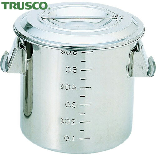 TRUSCO(トラスコ) ステンレスキッチンポット蓋付 330x330 26L 手付 (1個) 品番：TSH-4633