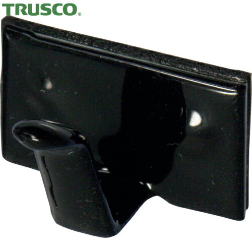 トラスコ TRUSCO ケーブル固定具 配線止め具 コーティング 10個入 (1袋) 品番：TWSC-25-BK