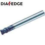 三菱K 4枚刃インパクトミラクル高能率加工用 超硬テーパネク制振ラジアスエンドミル4mm (1本) 品番：VF..