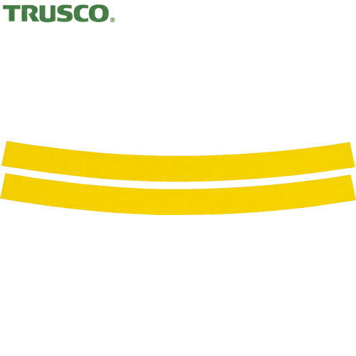 トラスコ TRUSCO ヘルメット用反射シール 黄 10本入 (1袋) 品番：TR260Y